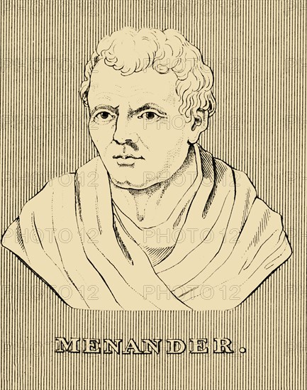 'Menander', (c342-290 BC), 1830. Creator: Unknown.
