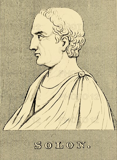 'Solon', (c630-c560 BC), 1830. Creator: Unknown.