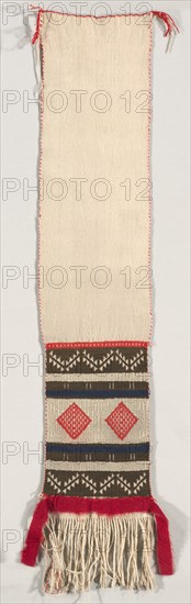 Hopi Brocade Style Dance Sash, c. 1874-1885. Creator: Unknown.