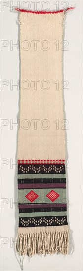 Hopi Brocade Style Dance Sash, c. 1880-1900. Creator: Unknown.