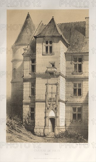...Pl. 62, Château De Folin (Yonne), 1860. Creator: Victor Petit (French, 1817-1874).