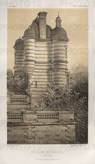 ...Pl. 76, Pavillon De Chaumont (Saône et Loire), 1860. Creator: Victor Petit (French, 1817-1874).