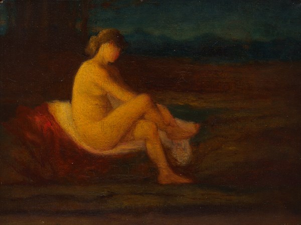 A Bather, 1800s. Creator: Robert Loftin Newman (American, 1827-1912).