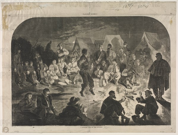 A Bivouac Fine on the Potomac, 1861. Creator: Winslow Homer (American, 1836-1910).