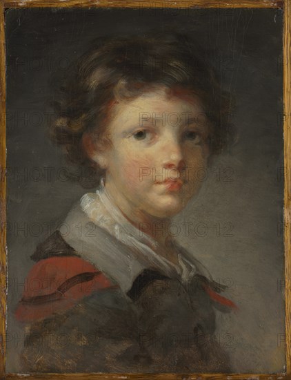 A Boy in a Red-lined Cloak, 1780s. Creator: Jean-Honoré Fragonard (French, 1732-1806).