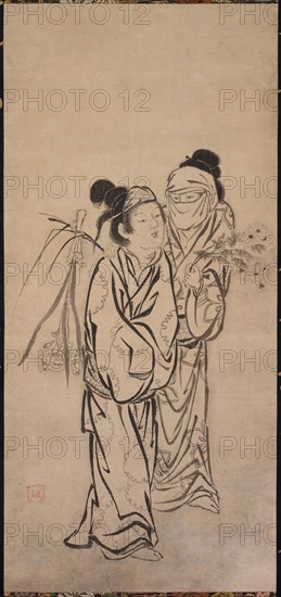 A Couple, late 1500s. Creator: Hasegawa Soen (Japanese).