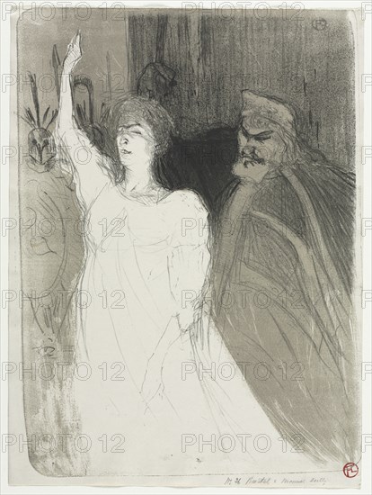 A Princely Idyl, Clara Ward, 1894. Creator: Henri de Toulouse-Lautrec (French, 1864-1901).