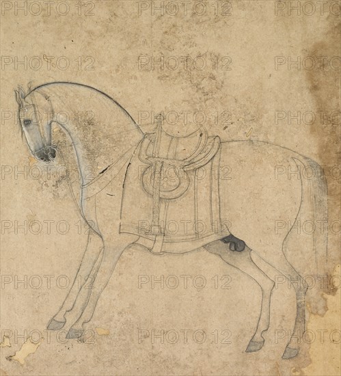 A Saddled Horse, c. 1750. Creator: Unknown.