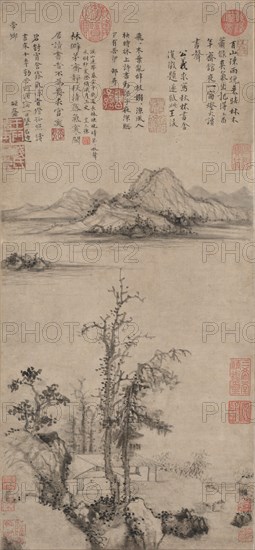 A Scholar's Retreat amid Autumn Trees, Ming dynasty (1368-1644). Creator: Wang Fu (Chinese, 1362-1416).