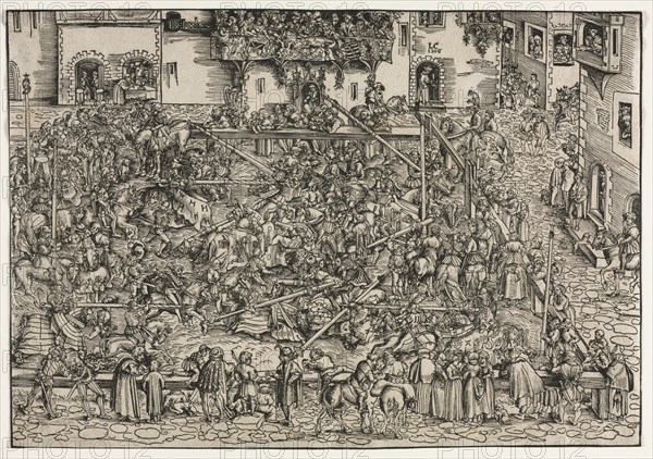 A Tournament, 1506. Creator: Lucas Cranach (German, 1472-1553).