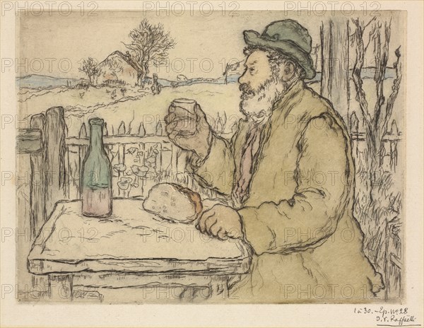 A Votre Santé, 1894. Creator: Jean-François Raffaëlli (French, 1850-1924).