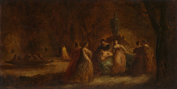 A Woodland Fête, c. 1853-1857 or c. 1862. Creator: Adolphe Monticelli (French, 1824-1886).