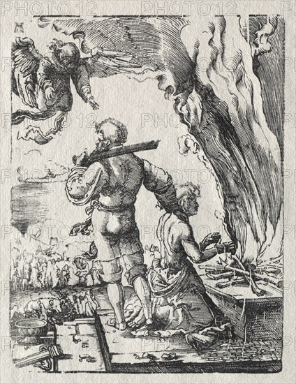 Abraham's Sacrifice, c. 1520. Creator: Albrecht Altdorfer (German, c. 1480-1538).