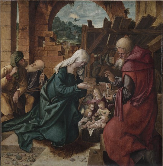 Adoration of the Shepherds, c. 1510. Creator: Hans Leonhard Schäufelein (German).