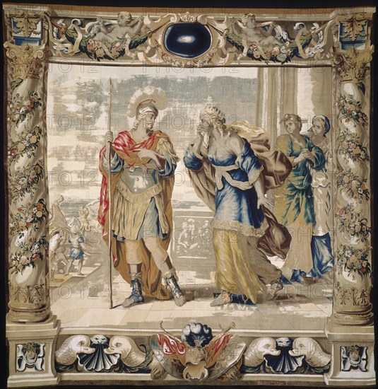 Aeneas says Farewell to Dido, 1679. Creator: Giovanni Francesco Romanelli (Italian, 1610-1662); Michael Wauters (Flemish, 1679).