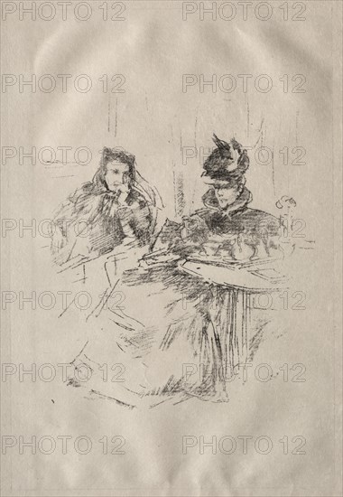 Afternoon Tea, Mrs. Phillips and Mrs. Charles Whibley. Creator: James McNeill Whistler (American, 1834-1903).