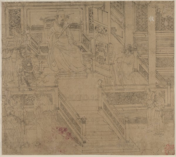 Album of Daoist and Buddhist Themes: Kings of Hells: Leaf 29, 1200s. Creator: Unknown.