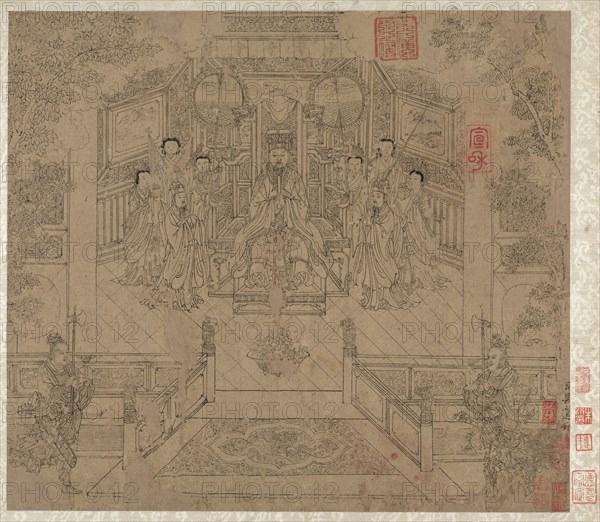 Album of Daoist and Buddhist Themes: Procession of Daoist Deities: Leaf 1, 1200s. Creator: Unknown.
