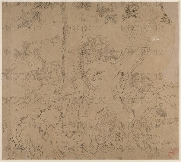 Album of Daoist and Buddhist Themes: Search the Mountain: Leaf 46, 1200s. Creator: Unknown.