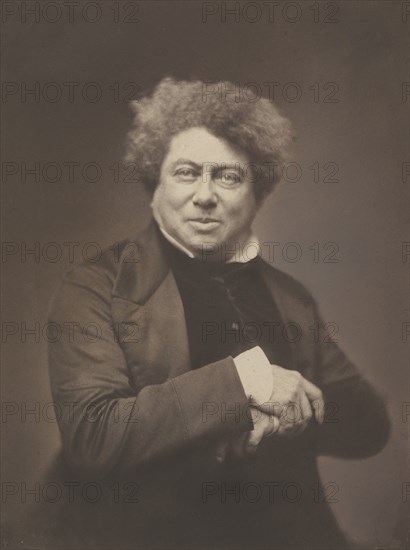 Alexandre Dumas père (1802-1870), 1855. Creator: Nadar (French, 1820-1910).