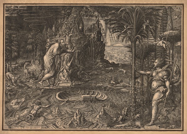 Allegory of Life, 1561. Creator: Giorgio Ghisi (Italian, 1520-1582).