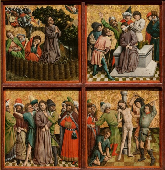 Altarpiece with The Passion of Christ, c. 1440s. Creator: Master of the Schlägl Altarpiece (German).