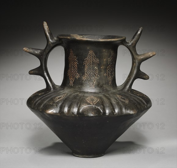 Amphora with Spiked Handles, 700-675. Creator: Unknown.