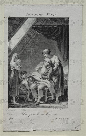 An Unfortunate Family, 1822. Creator: Pierre-Paul Prud'hon (French, 1758-1823).