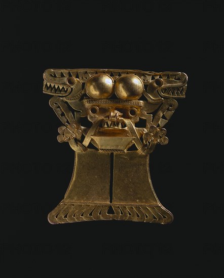 Animal-Headed Figure Pendant, c. 1000-1550. Creator: Unknown.