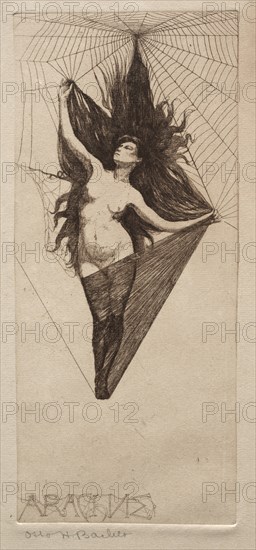 Arachne, 19th century. Creator: Otto H. Bacher (American, 1856-1909).