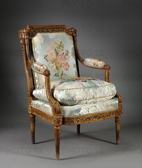 Armchair (Fauteuil), c. 1785. Creator: Nicolas-Denis Delaisement (French).