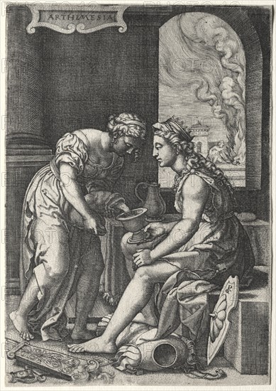 Artemisia, c. 1539. Creator: Georg Pencz (German, c. 1500-1550).