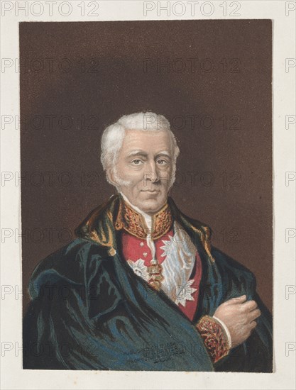 Arthur Wellesley, Duke of Wellington, 1854. Creator: George Baxter (British, 1804-1867).