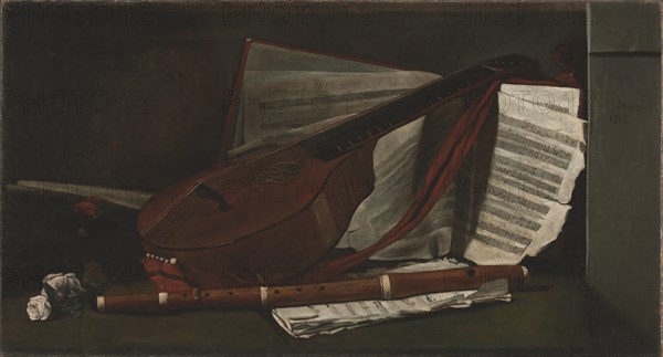 Attributes of Music, 1863. Creator: François Bonvin (French, 1817-1887).