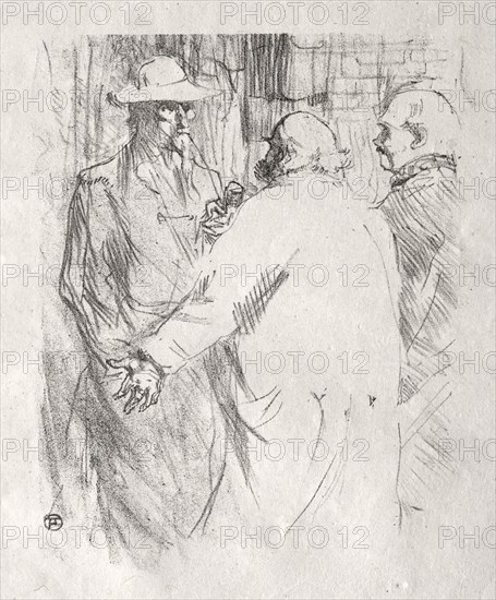 Au pied du Sinaï: Clemenceau à Busk, 1898. Creator: Henri de Toulouse-Lautrec (French, 1864-1901).