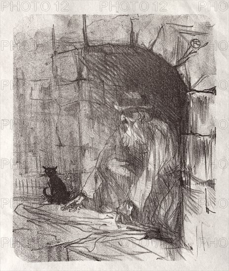 Au pied du Sinaï: Une Arrière-boutique à Cracovie, 1898. Creator: Henri de Toulouse-Lautrec (French, 1864-1901).