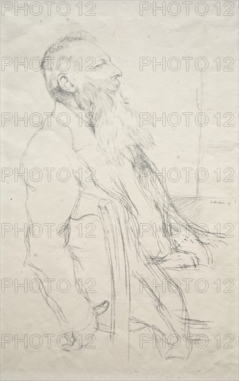 Auguste Rodin, 1897. Creator: William Rothenstein (British, 1872-1945).