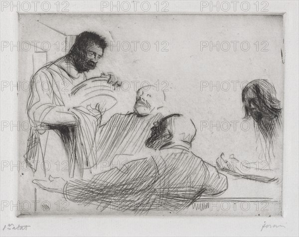 Avant le repas à Emmaus. Creator: Jean Louis Forain (French, 1852-1931).