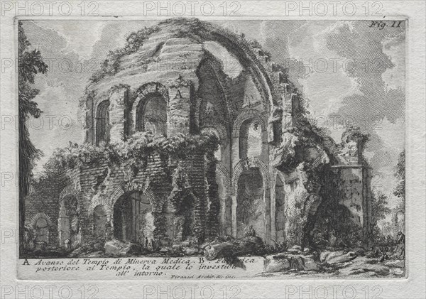 Avanzo del Tempio di Minerva Medica. Creator: Giovanni Battista Piranesi (Italian, 1720-1778).