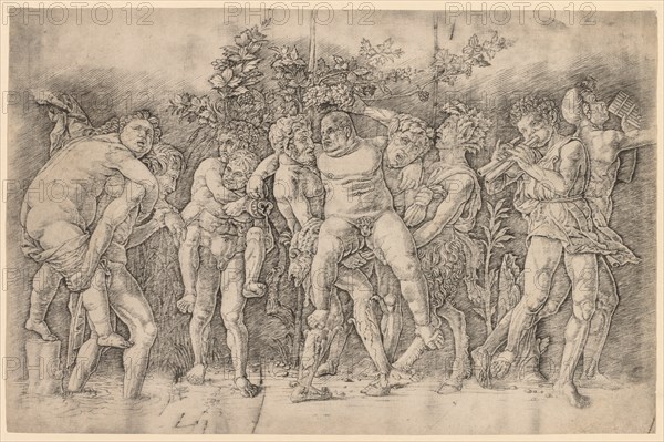 Bacchanal with Silenus. Creator: Andrea Mantegna (Italian, 1431-1506).