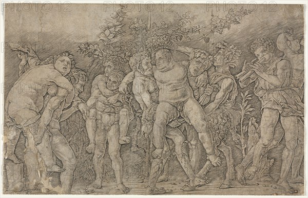 Bacchanal with Silenus. Creator: Andrea Mantegna (Italian, 1431-1506).