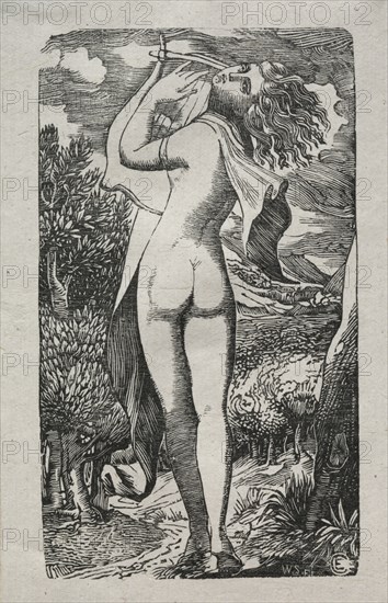 Bacchante or The Player on The Lyre, 1829. Creator: Edward Calvert (British, 1799-1883).