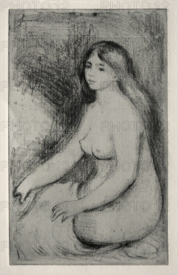 Baigneuse assise, c. 1905. Creator: Pierre-Auguste Renoir (French, 1841-1919).