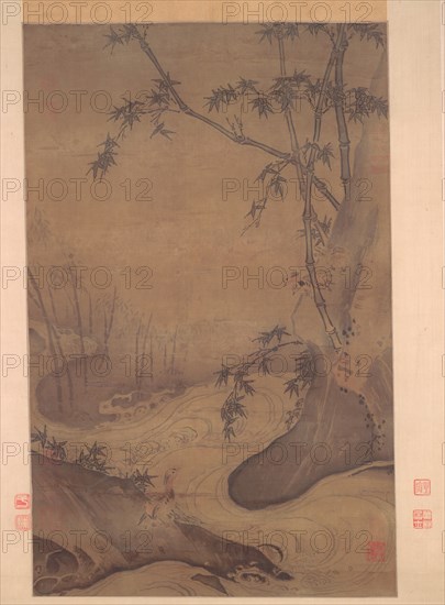 Bamboo and Ducks by a Rushing Stream, 1127-1279. Creator: Ma Yuan (Chinese, c. 1150-after 1255).