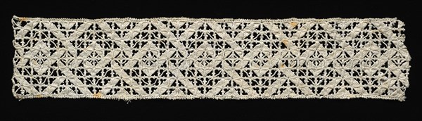 Band of Needlepoint (Reticella) Lace Insertion, 16th century. Creator: Unknown.