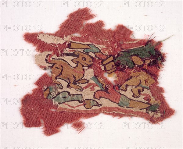 Band with Flora and Fauna Motifs, 500s - 600s. Creator: Unknown.