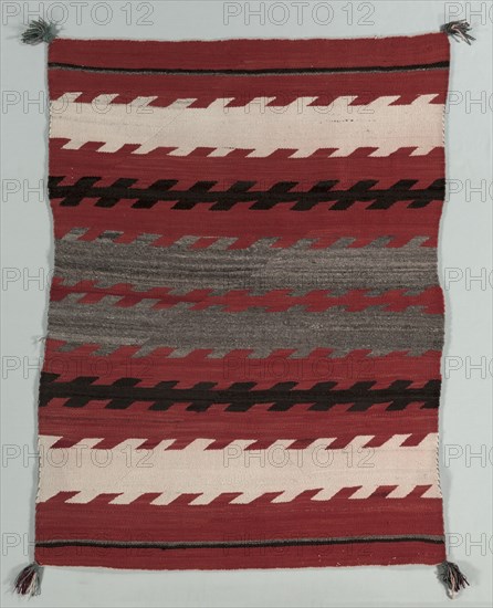 Banded Rug, c. 1890-1900. Creator: Unknown.