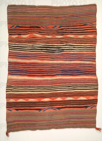 Banded Wearing Blanket (diyugi), c. 1880-1890. Creator: Unknown.
