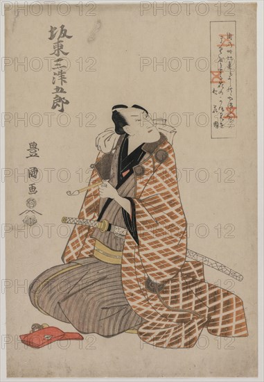 Bando Mitsugoro IV in a Travelling Robe, early 1800s. Creator: Utagawa Toyokuni (Japanese, 1769-1825).