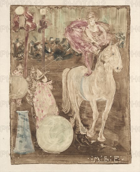 Bareback Rider, c. 1895. Creator: Maurice Prendergast (American, 1858-1924).